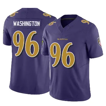 ＃96 Youth Broderick Washington Purple Limited Baltimore Ravens Vapor F.U.S.E. Jersey