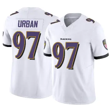 ＃97 Men's Brent Urban White Limited Baltimore Ravens Vapor F.U.S.E. Jersey