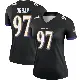 ＃97 Women's Brent Urban Black Legend Baltimore Ravens Jersey
