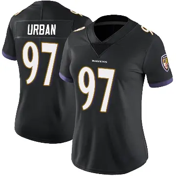 ＃97 Women's Brent Urban Black Limited Baltimore Ravens Alternate Vapor Untouchable Jersey