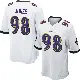 ＃98 Youth Travis Jones White Game Baltimore Ravens Jersey