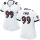 ＃99 Women's Odafe Oweh White Game Baltimore Ravens Jersey