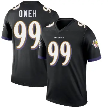 ＃99 Youth Odafe Oweh Black Legend Baltimore Ravens Jersey
