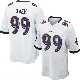 ＃99 Youth Odafe Oweh White Game Baltimore Ravens Jersey